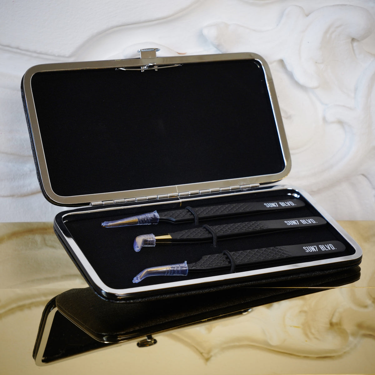 PINCES POUR CILS & ETUI DE RANGEMENT